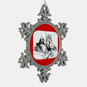 Ornement Flocon De Neige Français Mondain Pigeons 1981 (Gauche)