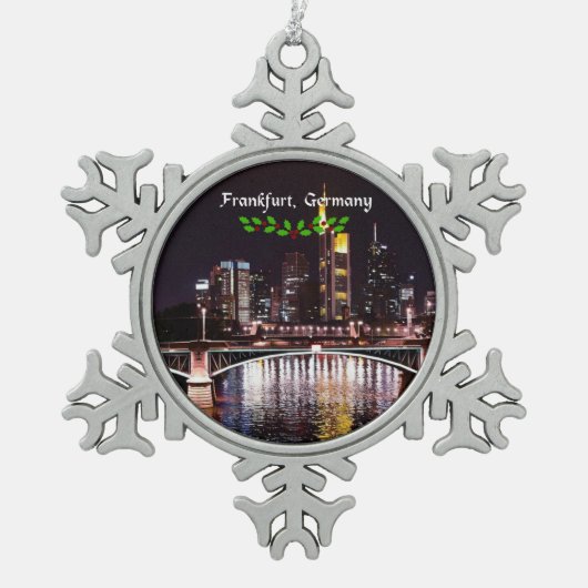 Ornement Flocon De Neige Francfort, Allemagne (Devant)