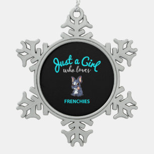 Ornement Flocon De Neige French Bulldog Girls Kids French Bulldog Cadeau