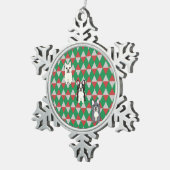 Ornement Flocon De Neige Frenchies Holiday Diamonds (Vue impression)