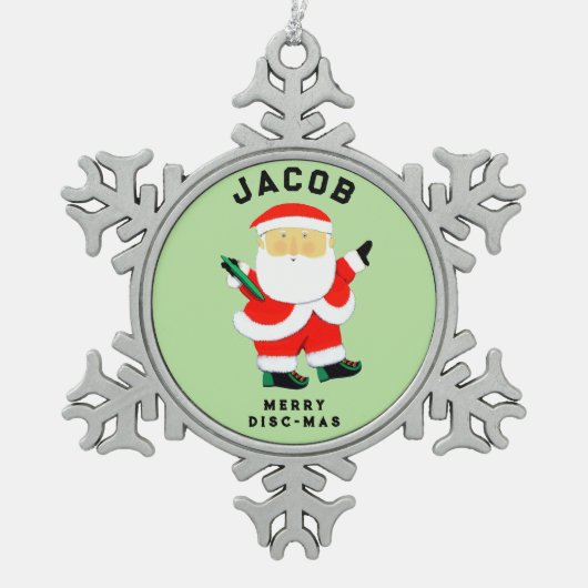 Ornement Flocon De Neige Frisbee ultime (Devant)