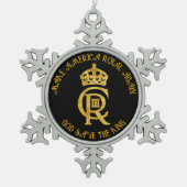 Ornement Flocon De Neige Funny Red Blue Make America Royal Again Flag (Devant)