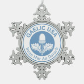 Ornement Flocon De Neige Gaelic USA Snowflake Charme (Devant)
