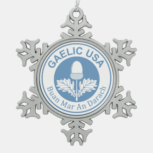 Ornement Flocon De Neige Gaelic USA Snowflake Charme (Devant)