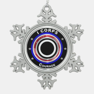 Ornement Flocon De Neige Garde I “Le Corps de l'Amérique” Objet de collecti