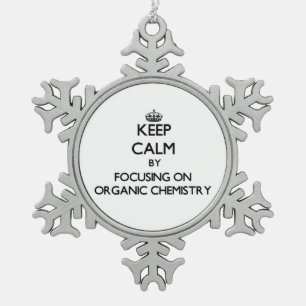 Ornement Flocon De Neige Gardez le calme en se concentrant sur la chimie
