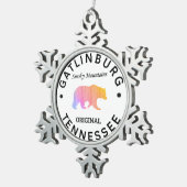 Ornement Flocon De Neige Gatlinburg Tennessee (Vue impression)