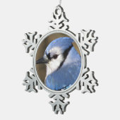 Ornement Flocon De Neige Geai bleu - oiseau (Vue impression)