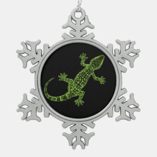 Ornement Flocon De Neige Gecko