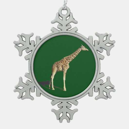 Ornement Flocon De Neige Giraffe (Devant)