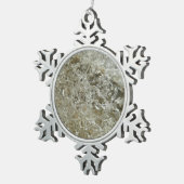 Ornement Flocon De Neige Glace glaciaire Texture nature Abstraite (Vue impression)