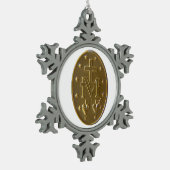 Ornement Flocon De Neige Gloire À La Médaille Miraculeuse (Gauche)