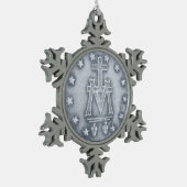 Ornement Flocon De Neige Gloire À La Médaille Miraculeuse (Gauche)