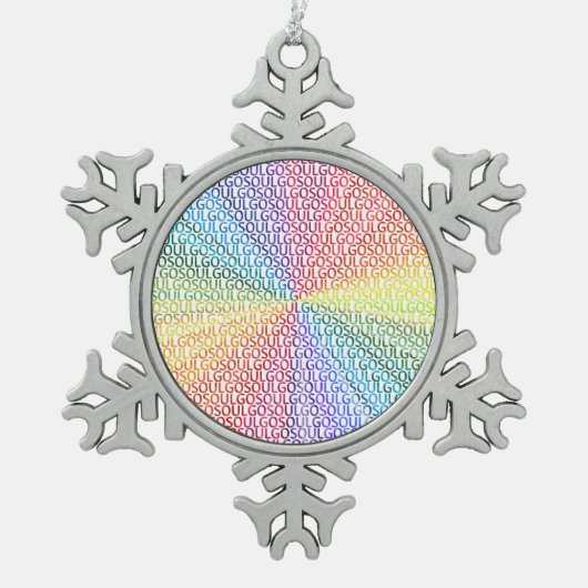 Ornement Flocon De Neige Go Soul! (Devant)