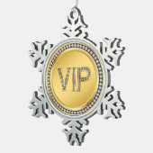 Ornement Flocon De Neige Gold Diamond VIP Noël (Vue impression)