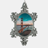 Ornement Flocon De Neige Golden gate bridge (Gauche)