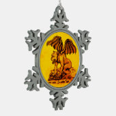 Ornement Flocon De Neige Golem Gargoyle (Gauche)