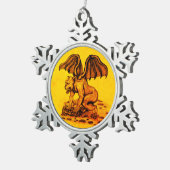 Ornement Flocon De Neige Golem Gargoyle (Vue impression)