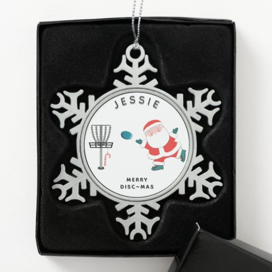 Ornement Flocon De Neige Golf sur disque créatif (Boîte)
