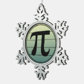 Ornement Flocon De Neige Gradient | Happy Pi Day Math (Vue impression)
