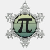Ornement Flocon De Neige Gradient | Happy Pi Day Math (Devant)