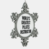 Ornement Flocon De Neige Grand instructeur Pilates Mondes (Gauche)