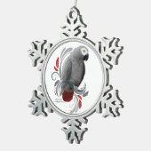 Ornement Flocon De Neige Gray africain (Vue impression)