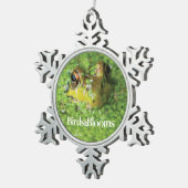 Ornement Flocon De Neige Grenouille dans les algues vertes (Vue impression)