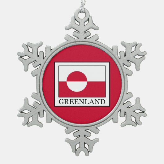 Ornement Flocon De Neige Groenland (Devant)