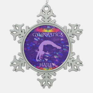 Ornement Flocon De Neige "GYMNASTICS" SNOWFLAKE ORNAMENT avec nom personnal