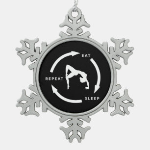 Ornement Flocon De Neige Gymnastique artistique féminine Mangez le sommeil