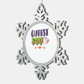 Ornement Flocon De Neige Halloween Boo Cutest Funny Décontracté (Vue impression)