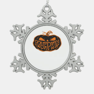 Ornement Flocon De Neige Halloween Trumpkin
