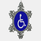 Ornement Flocon De Neige Handicapés handicapés (Gauche)