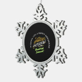 Ornement Flocon De Neige Happy Hanukkah Sameach! (Vue impression)