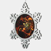 Ornement Flocon De Neige Heartbeat (Vue impression)