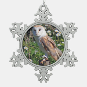 Ornement Flocon De Neige Hibou de grange