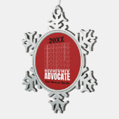 Ornement Flocon De Neige HIV HIV HIV HIV HIV HIV Advocate (Vue impression)