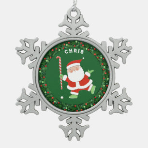 Ornement Flocon De Neige Hockey sur gazon Noël Objet de collection