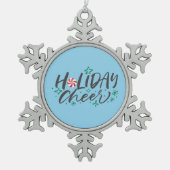 Ornement Flocon De Neige Holiday Cheer (Devant)