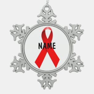 Ornement Flocon De Neige Hommage commémoratif au VIH/sida