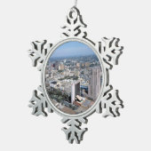 Ornement Flocon De Neige Horizon de San Antonio le Texas (Vue impression)