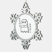 Ornement Flocon De Neige Hou de désapprobation classique rétro (Vue impression)