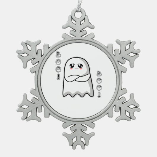 Ornement Flocon De Neige Hou de désapprobation classique rétro (Devant)