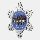 Ornement Flocon De Neige Houston en graffiti (Vue impression)