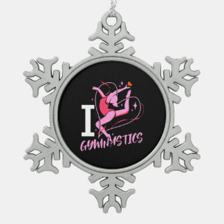Ornement Flocon De Neige I Love Gymnastique