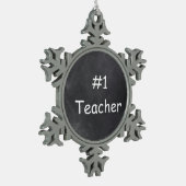 Ornement Flocon De Neige Idée cadeau conception tableau noir enseignant #1 (Gauche)