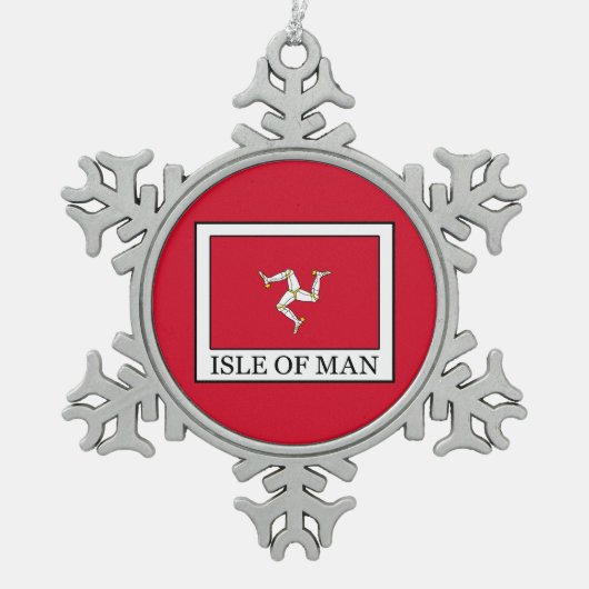 Ornement Flocon De Neige Île de Man (Devant)