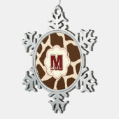 Ornement Flocon De Neige Impression de girafe (Vue impression)