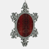Ornement Flocon De Neige Impression Python rouge et noir (Gauche)